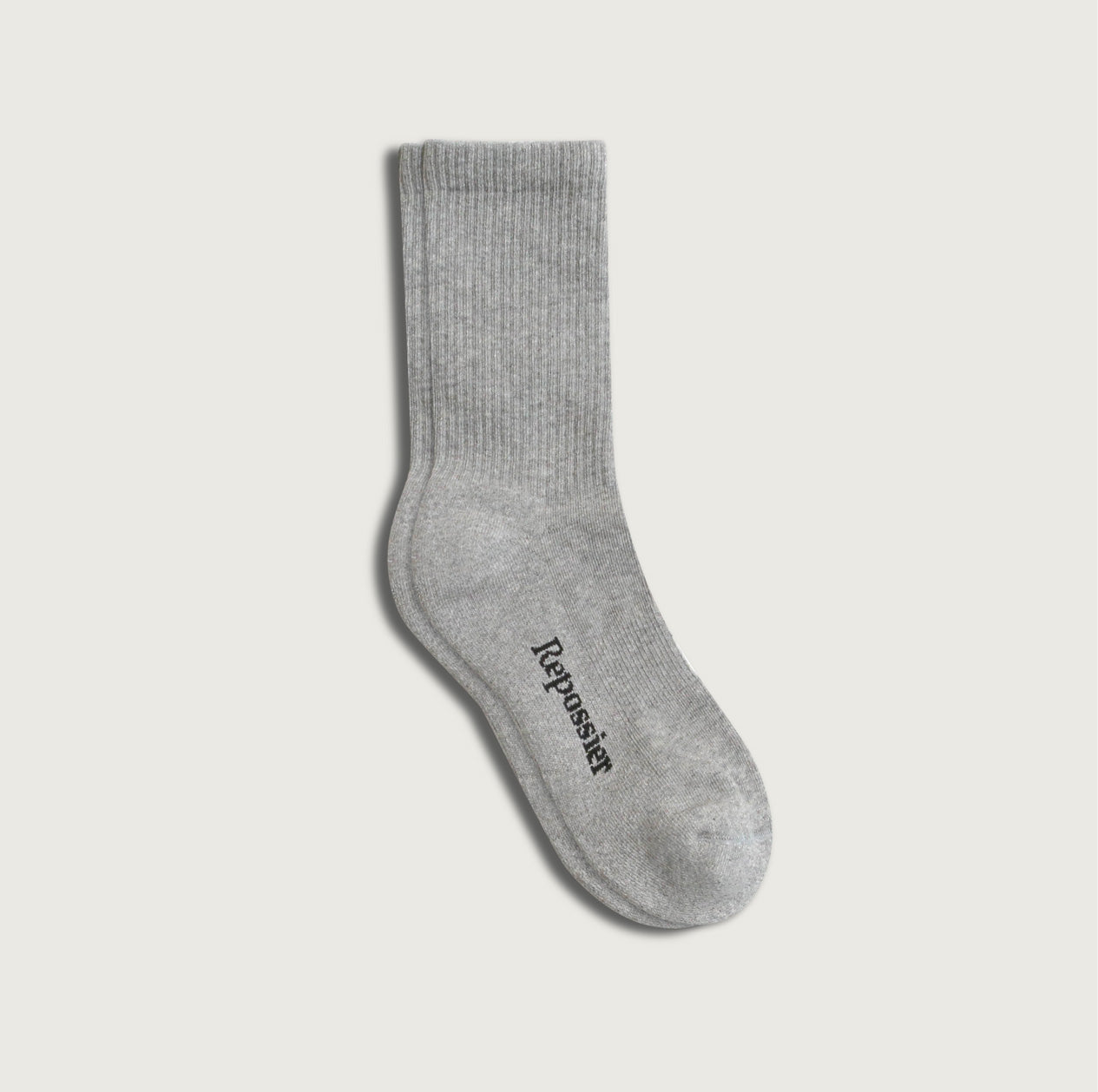 Gray Classic Crew Socks