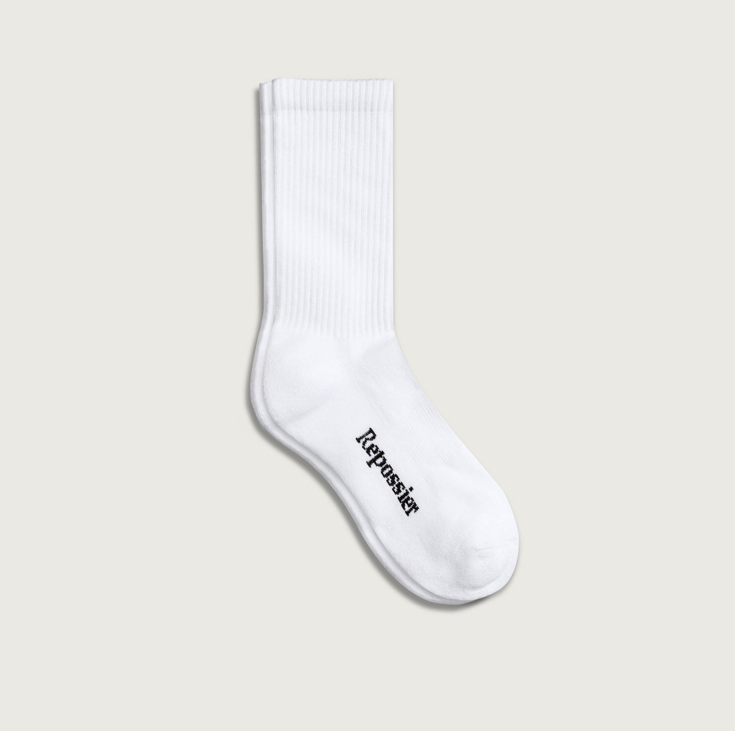 White Classic Crew Socks